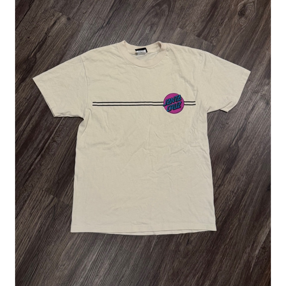 Santa Cruz Mens Other Dot Cream Graphic Print T-Shirt Size Small - Picture 10 of 10